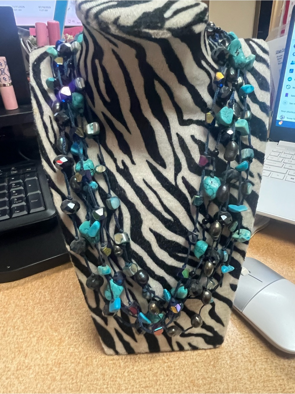 Park Lane Turquoise Multi-Strand Beaded Necklace - Women Jewelry